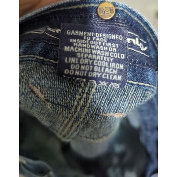 Drunknmunky Baggy Jeans Mens 42X34 Medium Wash Distressed 90s Y2K Straight - Picture 13 of 13